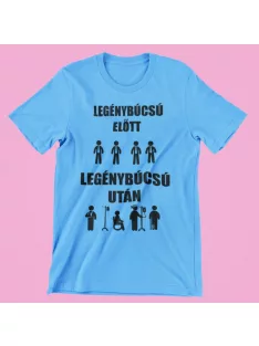  Legénybúcsú előtt és után férfi póló