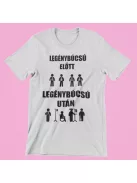  Legénybúcsú előtt és után férfi póló