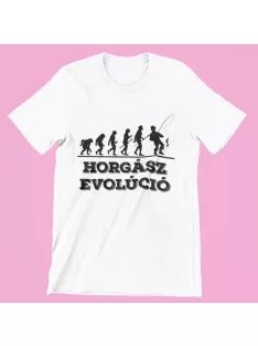 Horgász evolúció férfi póló