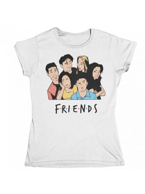Friends rajzolt női póló
