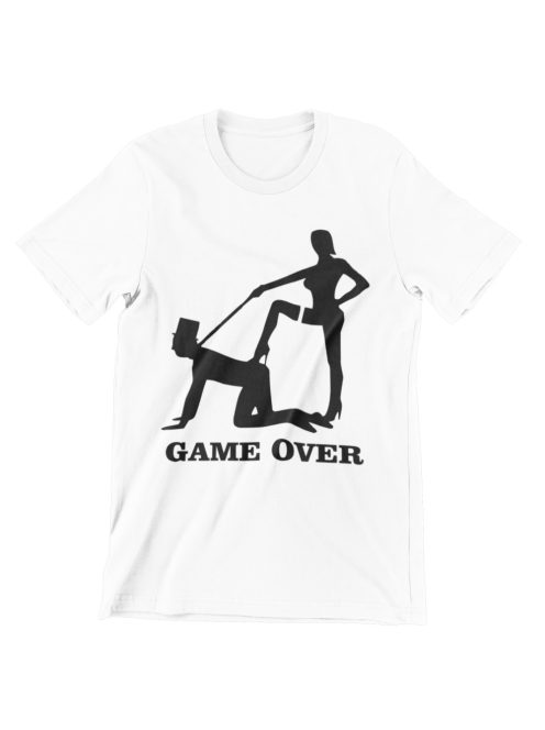 Game over férfi póló legénybúcsúra