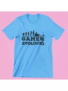 Gamer evolúció konzol férfi póló