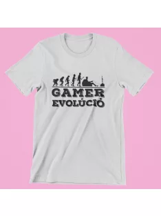 Gamer evolúció konzol női póló