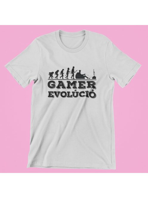 Gamer evolúció konzol női póló