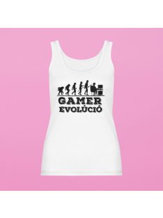 Gamer evolúció PC női atléta