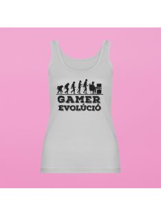 Gamer evolúció PC női atléta