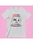 Gamer szív gamer lélek gamer leszek amíg élek férfi póló