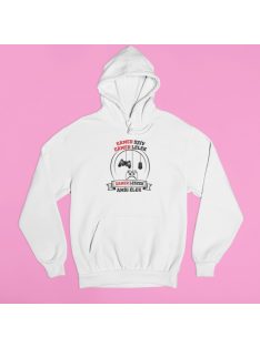 Gamer szív gamer lélek gamer leszek amíg élek pulóver