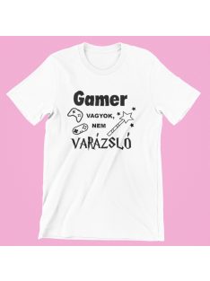 Gamer vagyok, nem varázsló férfi póló