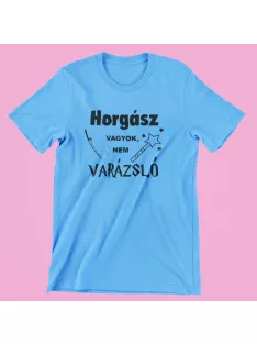 Horgász vagyok, nem varázsló férfi póló