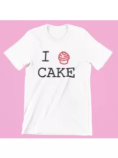 I Love Cake férfi póló