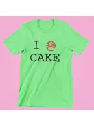 I Love Cake férfi póló