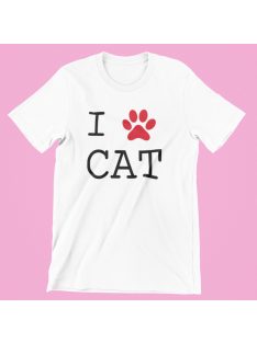 I Love Cat férfi póló