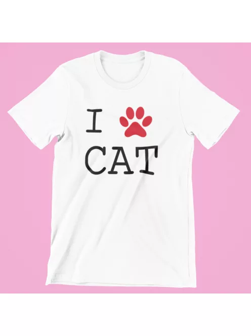 I Love Cat férfi póló