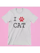 I Love Cat férfi póló