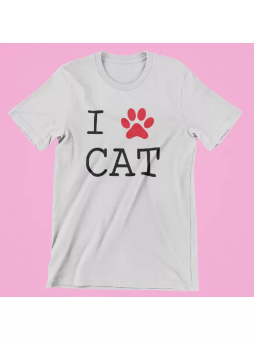 I Love Cat férfi póló