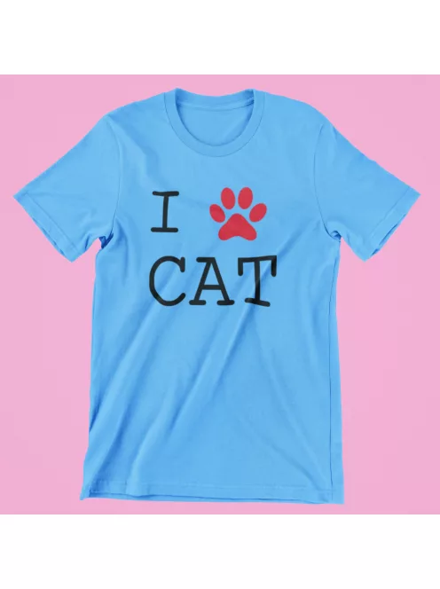 I Love Cat férfi póló