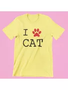 I Love Cat női póló
