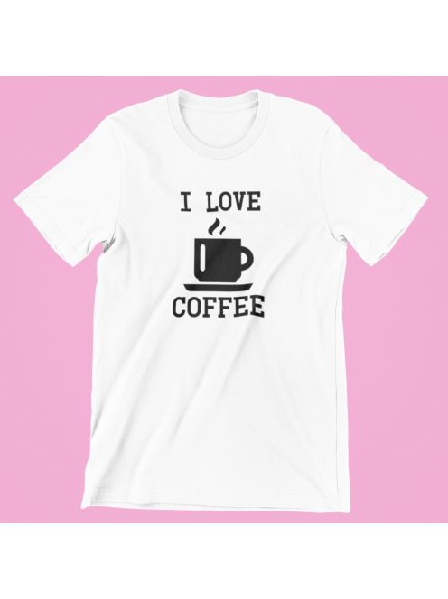 I LOVE COFFEE férfi póló