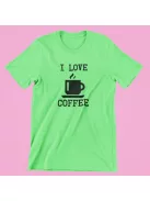 I LOVE COFFEE férfi póló