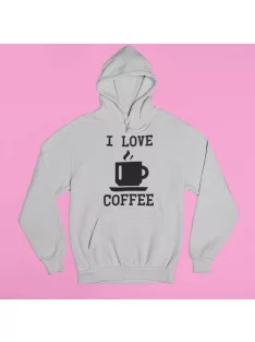 I LOVE COFFEE pulóver
