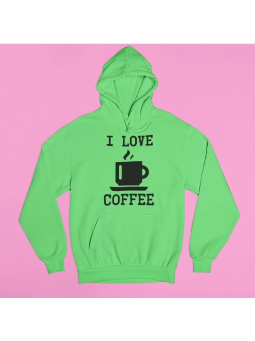 I LOVE COFFEE pulóver