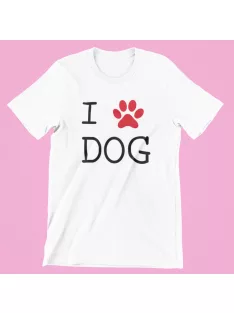 I Love Dog férfi póló