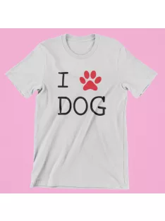 I Love Dog férfi póló