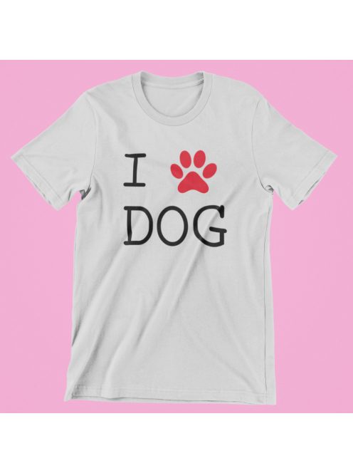 I Love Dog férfi póló