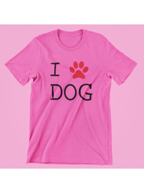 I Love Dog női póló