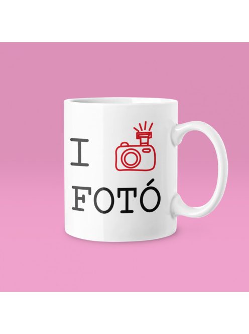 I Love Fotó bögre