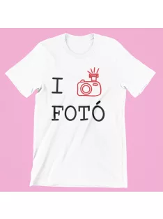 I Love Fotó férfi póló