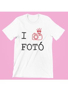 I love Fotó női póló