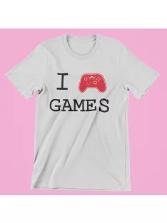 I Love Games férfi póló