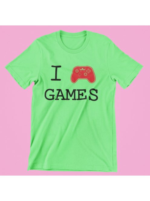 I Love Games férfi póló