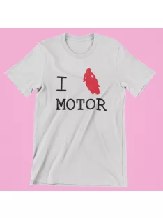 I Love Motor férfi póló