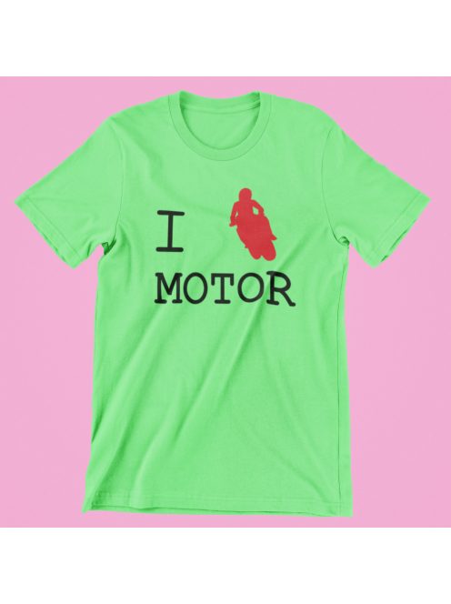 I Love Motor férfi póló