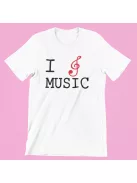 I Love Music férfi póló