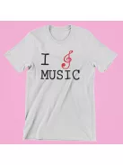 I Love Music női póló