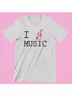 I Love Music női póló
