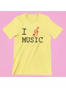 I Love Music női póló
