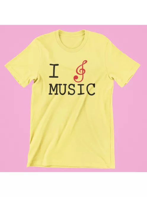 I Love Music női póló