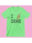 I Love Zene férfi póló