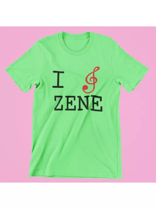 I Love Zene férfi póló