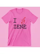 I Love Zene női póló