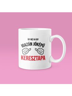 Így néz ki egy igazán jóképű keresztapa bögre