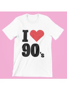 I love 90's női póló