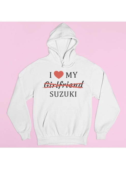  I love my Girlfriend X Suzuki férfi pulóver