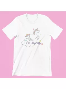 I'm horny férfi póló