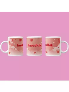 Imádlak felhős bögre